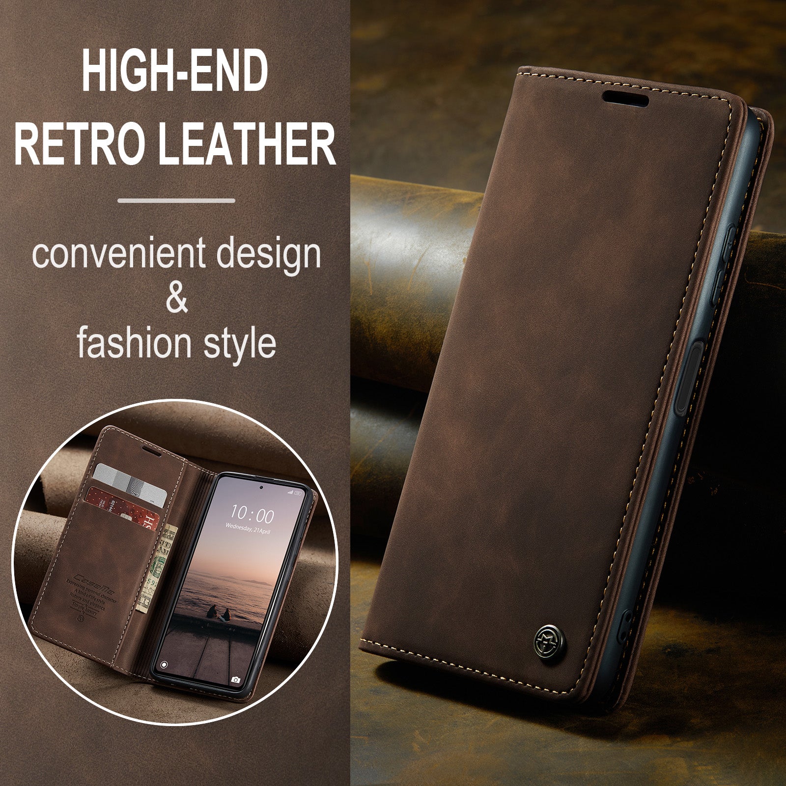 CASEME 013 Series Phone Shell for Xiaomi Redmi Note 12 Pro 5G PU Leather Case Wallet Stand Cover CASEME 013 Series Phone Shell for Xiaomi Redmi Note 12 Pro 5G PU Leather Case Wallet Stand Cover